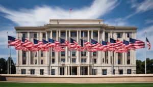 how to properly display the american flag on business buildings and offices