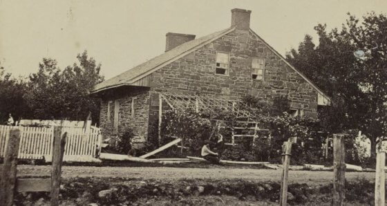 General Lee HQ the Mary Thompson house at Gettysburg
