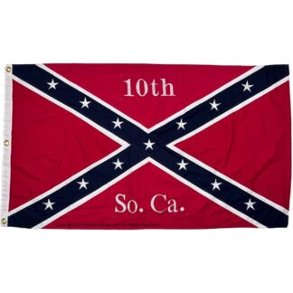 10th infantry south carolina rebel flag cotton 3 x 5 ft on sale