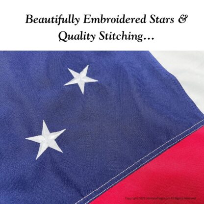 stars and bars flag 11 star first national flag sewn outdoor double nylon embroidered 2 x 3 or 3 x 5 ft.
