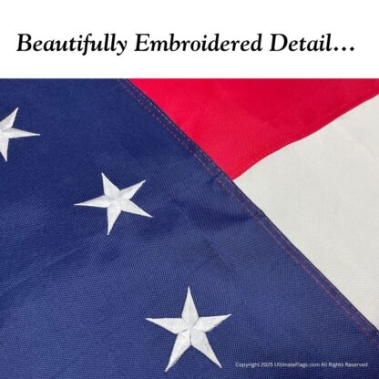 first national confederate 13 stars and bars flag double nylon embroidered 3 x 5 ft. with pole sleeve