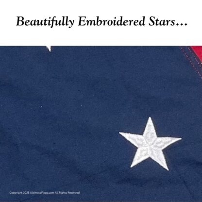 first national confederate flag 7 star stars and bars flag sewn cotton (re enactor quality with sleeve and ties) 3 x 5 ft.