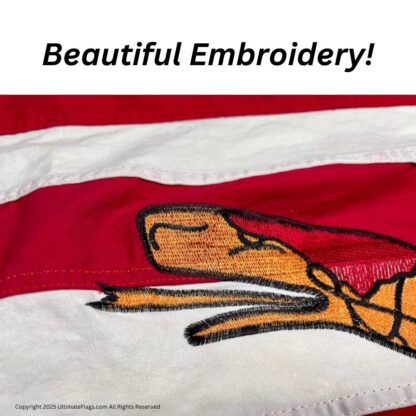 1st navy jack flag don't tread on me red cotton flags 3 x 5 ft.
