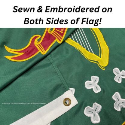 1st regiment irish brigade flag double nylon embroidered 3 x 5 ft.
