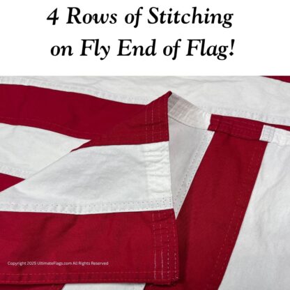 great luminary flag – 28 star u.s. flag representing texas statehood – 3x5 ft cotton sewn replica