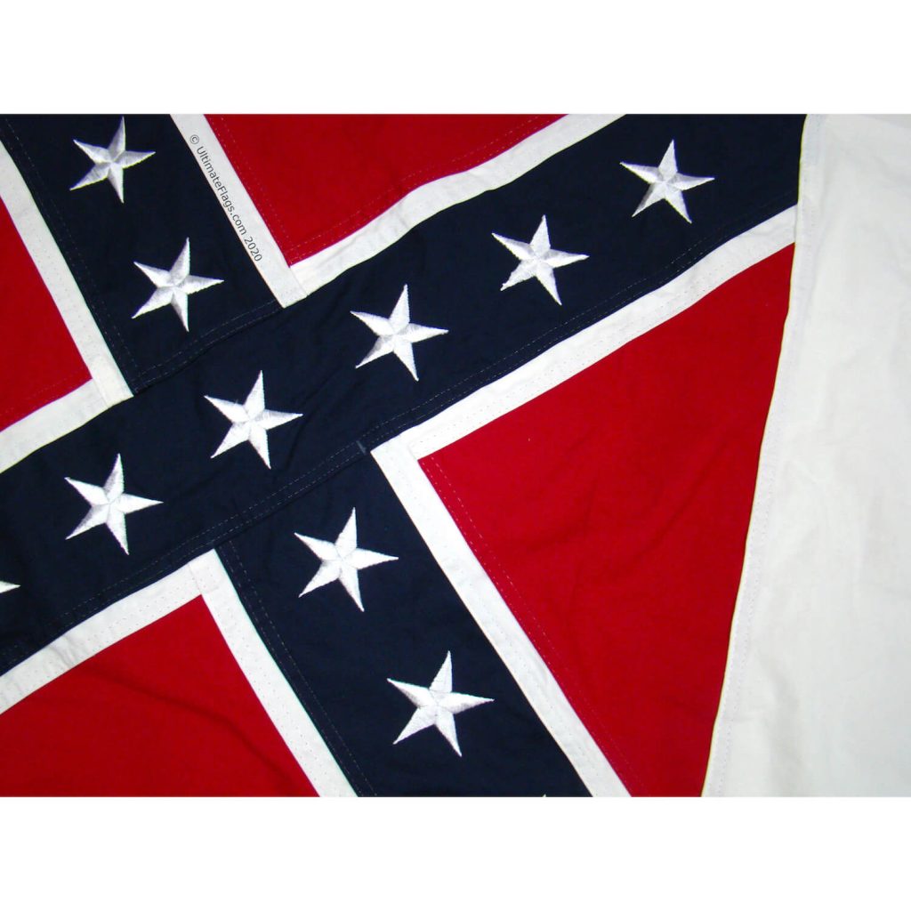 3rd National Confederate Flag CSA Cotton Flag 3 x 5 ft. Ultimate Flags