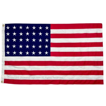 35 star usa flag civil war cotton 3 x 5 ft.
