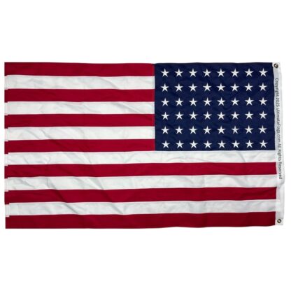 usa flag 48 star 1912 to 1959 old usa flags sewn 2 ply double nylon embroidered 3 x 5 ft.
