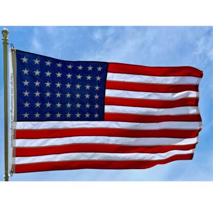 usa flag 48 star 1912 to 1959 old usa flags sewn 2 ply double nylon embroidered 3 x 5 ft.