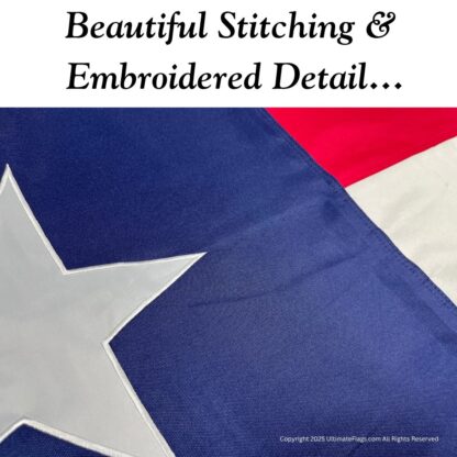 5th texas infantry flags hood's brigade flag lone star sewn outdoor double nylon embroidered 3 x 5 ft.