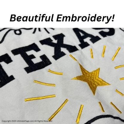 6th texas cavalry cotton flag 3 x 5 ft.