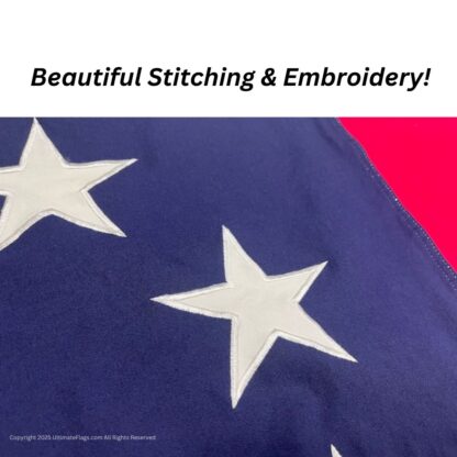 1st national confederate flag with 9 stars 3x5 ft cotton embroidered