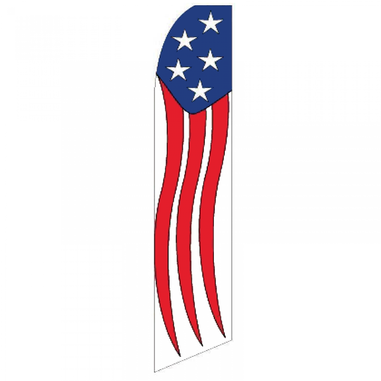 American Flag Streamer Advertising Flag set) Ultimate Flags