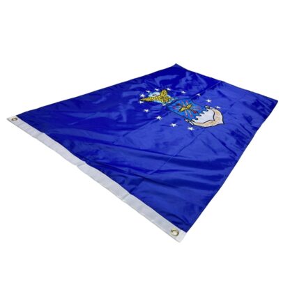 air force flag nylon embroidered double sided flags 12x18 inch, 2x3, or 3 x 5 ft.