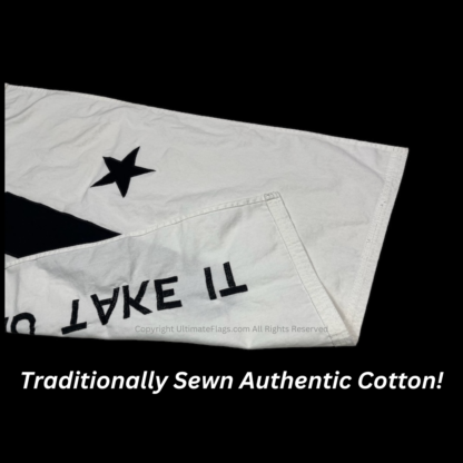 texas gonzales flag cannon flags sewn cotton 2 x 3 ft.