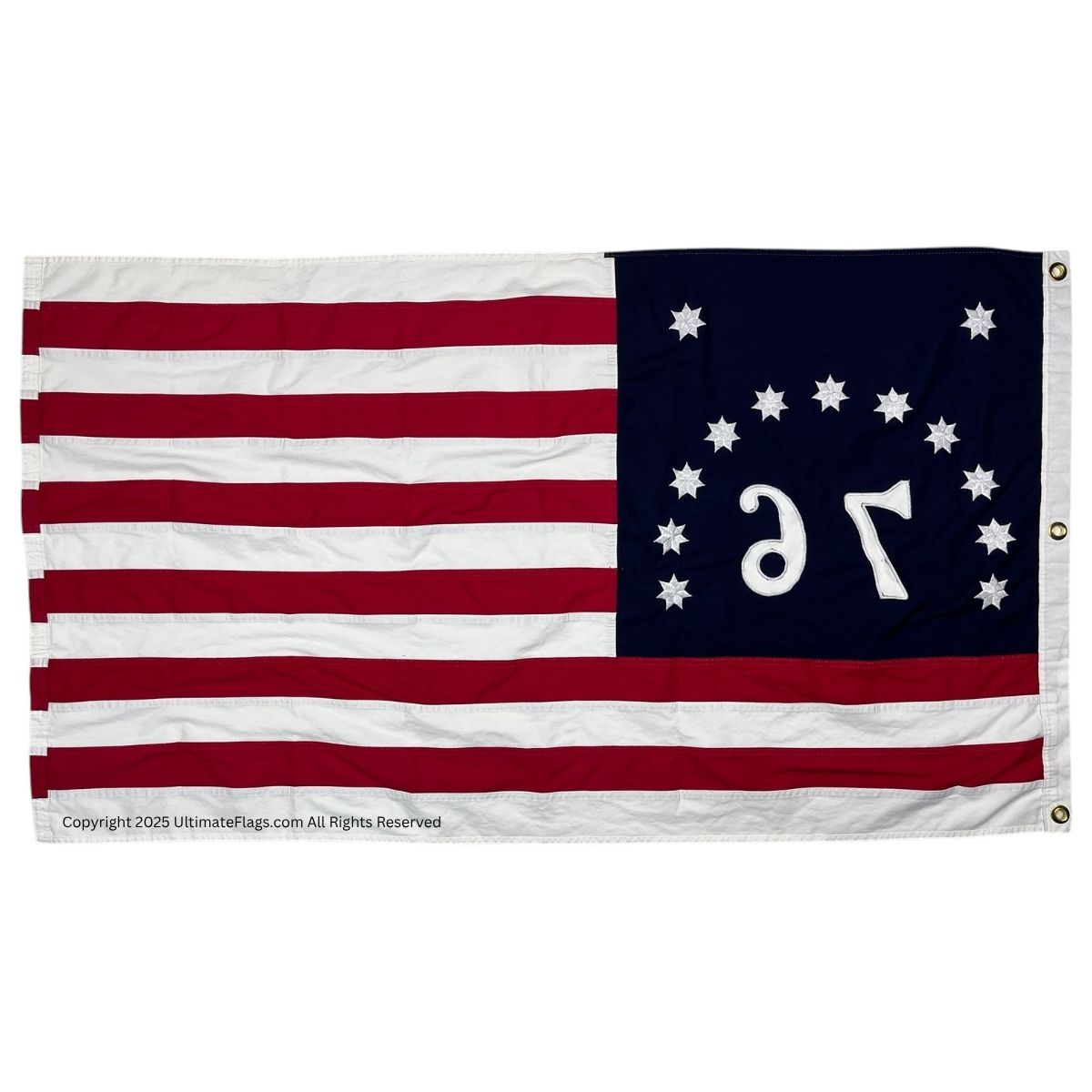 bennington 1776 flag – usa '76 revolutionary war flag – cotton sewn 3x5 ft