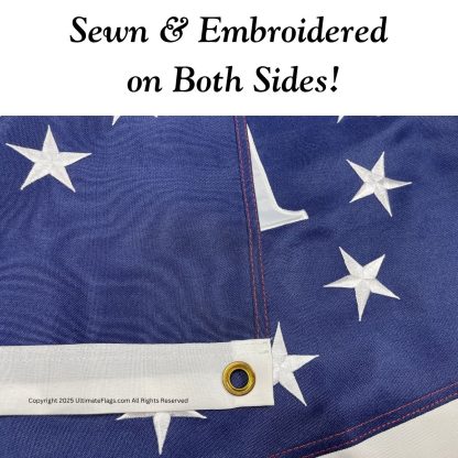 nyberg flag 3% iii betsy ross flags 3 x 5 ft. sewn outdoor double nylon embroidered