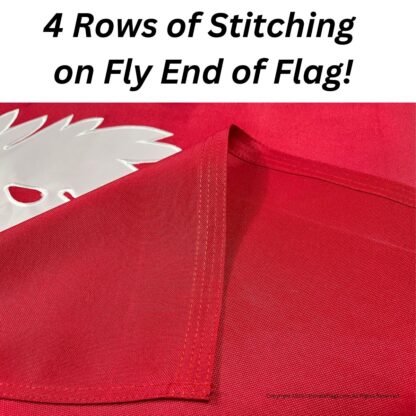 south carolina big red flag double nylon embroidered 3 x 5 ft.