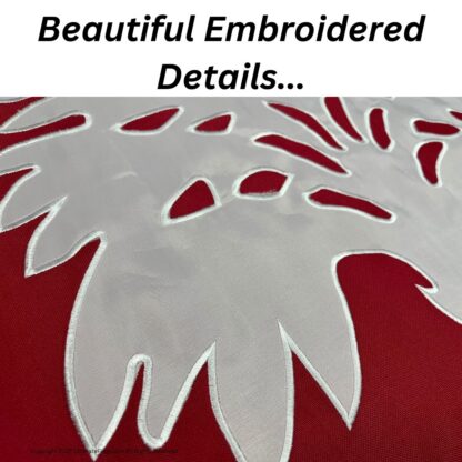 south carolina big red flag double nylon embroidered 3 x 5 ft.
