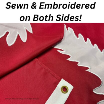 south carolina big red flag double nylon embroidered 3 x 5 ft.