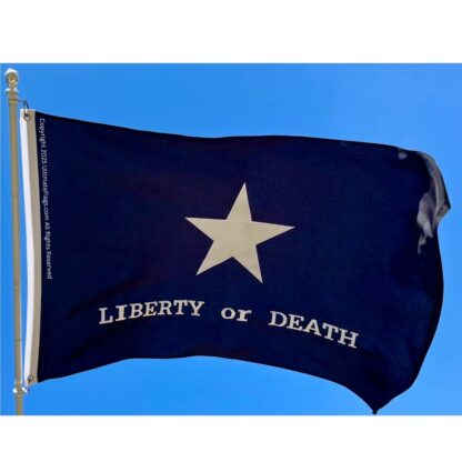 troutman flag liberty or death flags tactical black sewn double nylon embroidered 3' x 5'