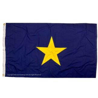 burnet's texas republic flag cotton 3 x 5 ft.
