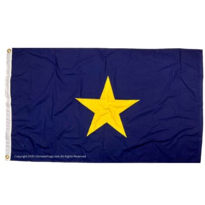 burnet's texas republic flag cotton 3 x 5 ft.