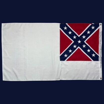 2nd national flag second national confederate flags sewn outdoor double nylon embroidered 3 x 5 ft.