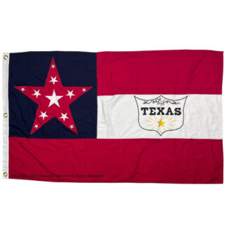 6th texas cavalry cotton flag 3 x 5 ft.