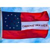 cherokee braves flag outdoor double nylon embroidered 3 x 5 ft.