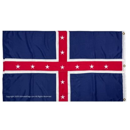 polk battle flag sewn double nylon embroidered flags 3 x 5 ft.