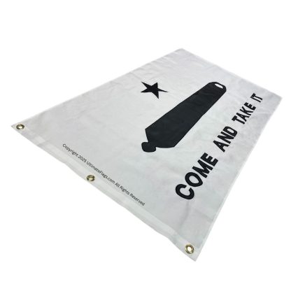 gonzales flag come and take it flags cannon historic texas flags sewn outdoor double nylon embroidered 3 x 5 ft.