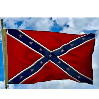 confederate battle flags for sale southern cross flag banner sewn double nylon embroidered with pole sleeve ties 3 x 5 ft.