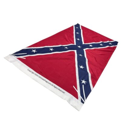 confederate flags for sale rebel flag double nylon embroidered flag with sleeve 3 x 5 ft.