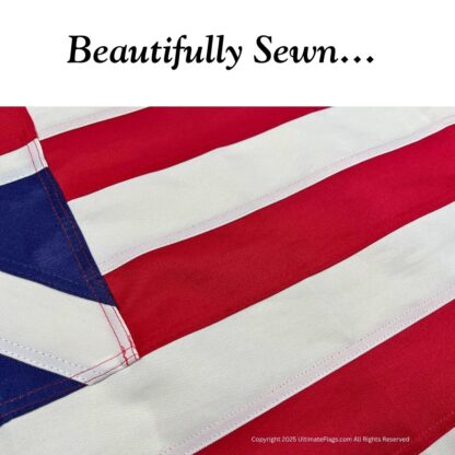 grand union continental colors flag double nylon embroidered 3 x 5 ft.