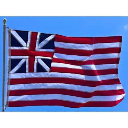 grand union continental colors flag double nylon embroidered 3 x 5 ft.