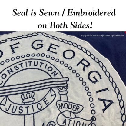 old georgia flag old ga flags state of georgia flag sewn outdoor double nylon embroidered 3x5 4x6 5x8 6x10 8x12 10x15