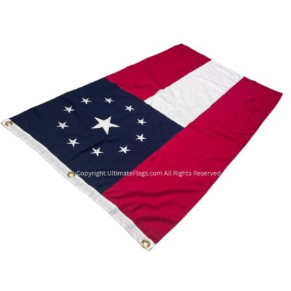 first confederate flag 11 star one in the middle cotton 12x18 inch, 3 x 5 or 4x6 ft