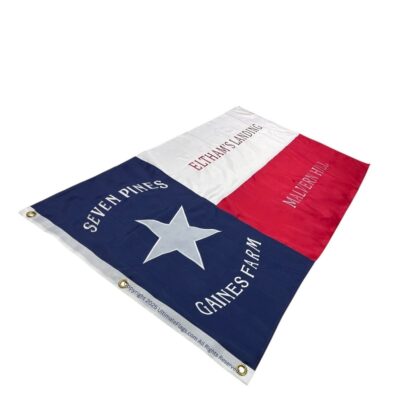 texas 1st infantry regiment flag seven pines gaines farm hood's brigade flags sewn outdoor double nylon embroidered 3 x 5 ft.
