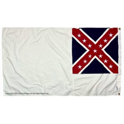fort fisher flag – 2nd national confederate garrison flag general sam bell maxey flags – 3x5 ft cotton sewn & embroidered