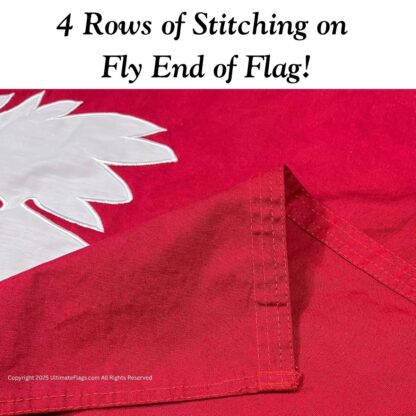 south carolina red cotton flag 3 x 5 ft.