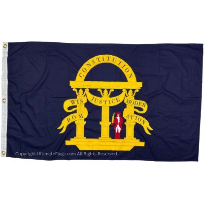 georgia colonial cotton flag 3 x 5 ft.