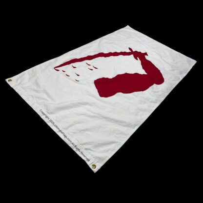 texas dimmit's goliad flag severed arm cotton 3 x 5 ft.