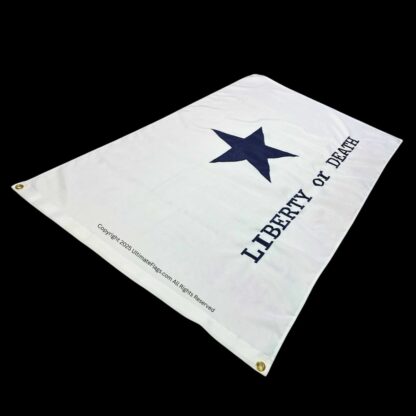 goliad texas battle flag double sided & double nylon embroidered 3 x 5 ft.