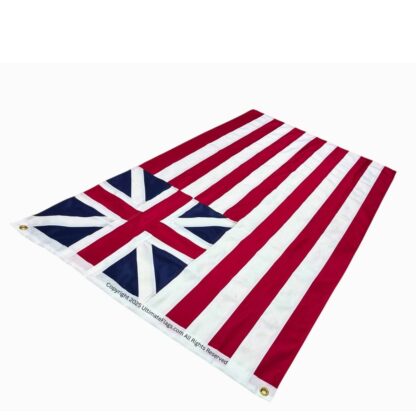 grand union continental colors flag double nylon embroidered 3 x 5 ft.