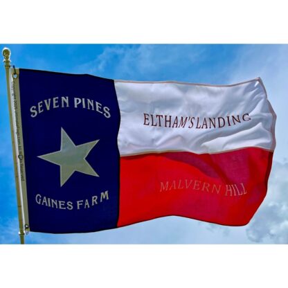texas 1st infantry regiment flag seven pines gaines farm hood's brigade flags sewn outdoor double nylon embroidered 3 x 5 ft.