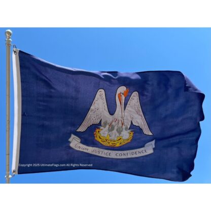 louisiana flag state of la flags sewn outdoor double nylon embroidered 3 x 5 ft.