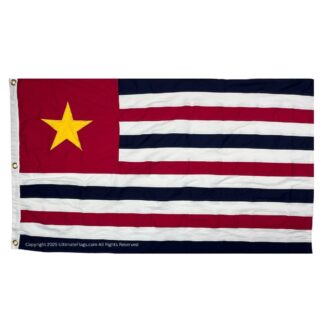 louisiana republic flag cotton sewn 3 x 5 ft.
