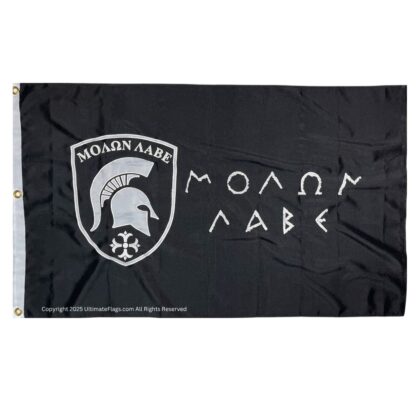 molon labe flag rothco ΜΟΛΩΝ ΛΑΒΕ flags outdoor sewn heavy duty double nylon embroidered 3 x 5 (come & take them!)