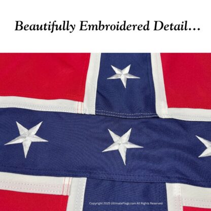 north carolina battle flag may 20 1775 april 12 1776 sewn double nylon embroidered 3 x 5 ft. yellow lettering